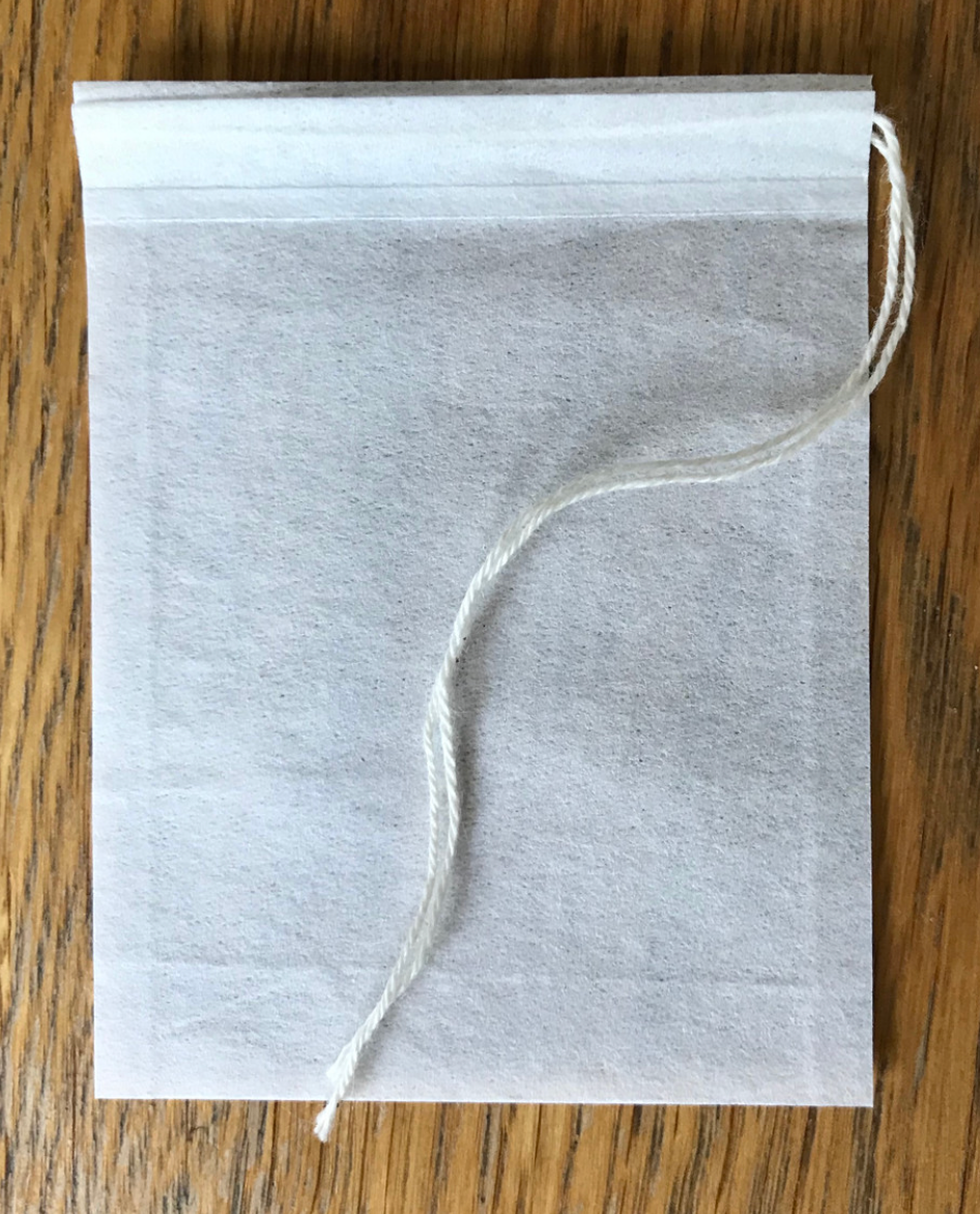 Empty White Biiodegradable Tea Bags x 100 (6x8cm)