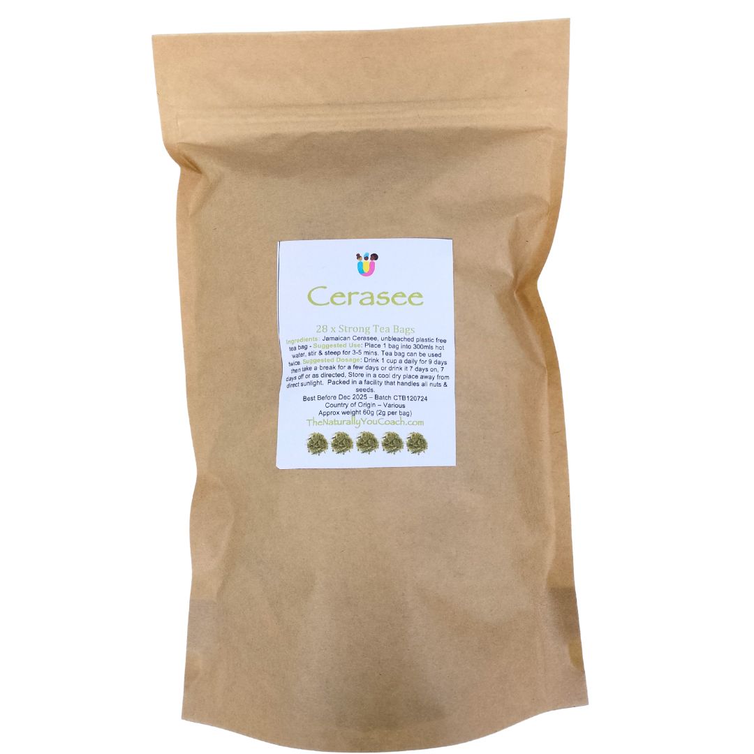 Cerasee Herbal Tea - 28 x Strong Plastic Free Tea Bags – The Naturally ...