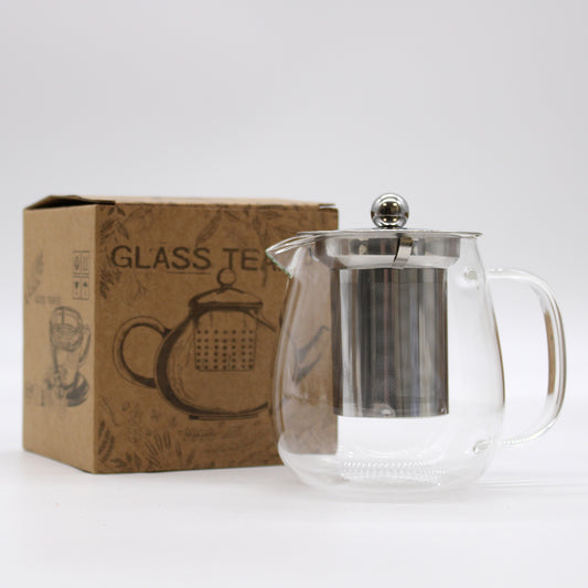 Glass and Stainless Steal Infuser Teapot 500mls