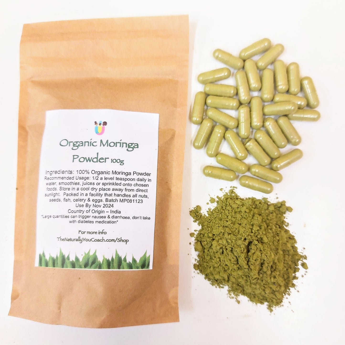 Organic Moringa Powder & Capsules