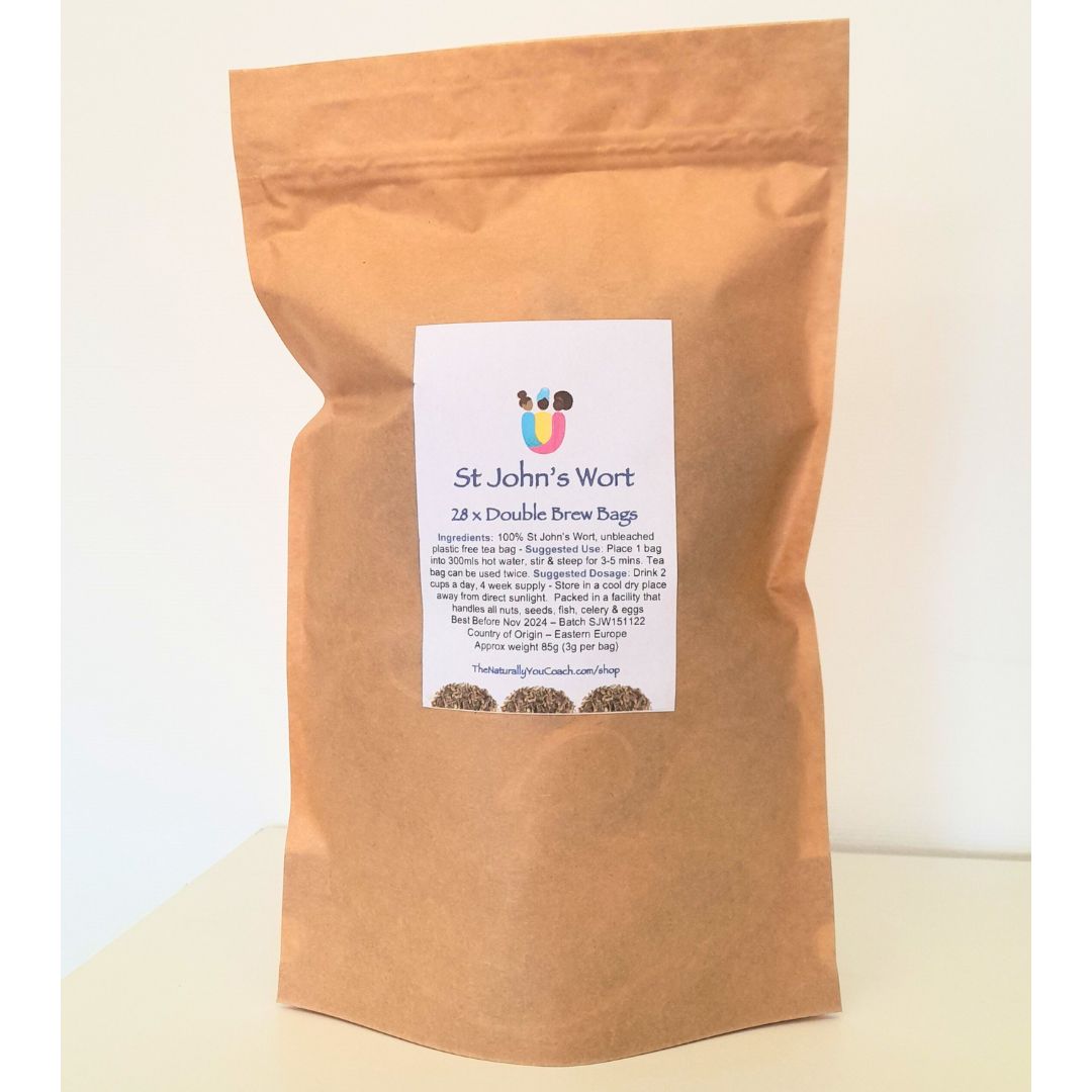 St Johns Wort Tea Bags – 28 Double Brew Unbleached Plastic Free Tea Bags